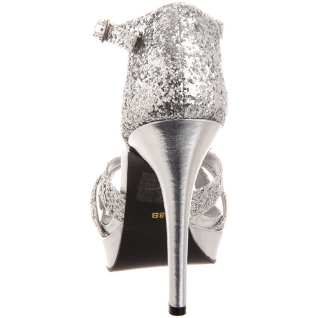 Dyeables Women's Samara Platform Sandal,Multi Glitter,5 B US