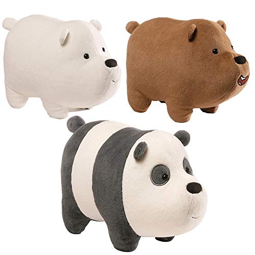 Gund - we Bare Bears 5 x 3.5 Inch Magnetic Stackable Set of 3 Plush Toys