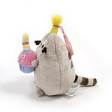 GUND Pusheen Snackable Birthday Cupcake Cat Plush Stuffed Animal Backpack Clip, Gray, 5"