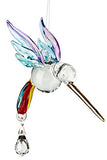 Woodstock Chimes CHRAI Makers Crystal Suncatchers Fantasy Glass Hummingbird, Summer Rainbow