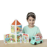 Melissa & Doug Magnetivity Building Play Set – Pet Center with Rescue Vehicle