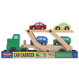 Melissa & Doug Wooden Car Carrier & 1 Scratch Art Mini-Pad Bundle (04096)