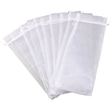 PIXNOR Sheer Organza Wine Bottle Cover Wrap Gift Bags Pack of 10 (White)