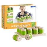 Guidecraft Weight Cylinders Toy - Kids Early Learning and Development Toy