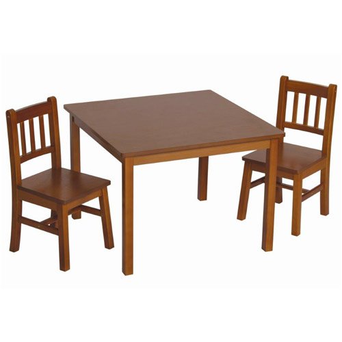 Guidecraft Mission Table & Chairs Set - Kids Furniture