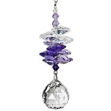Woodstock Chimes CCSU Rainbow Makers Suncatchers Crystal Sunrise Cascade, Purple