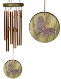 Woodstock Chimes HCGB The Original Guaranteed Musically Tuned Chime Habitats-Butterfly, Green