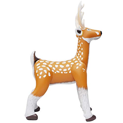 Jet Creations Inflatable Standing Deer Reindeer Inflatable Air Plush Stuffed Animal, great for toy gift party decorations, 74 inch H, AN-DEER