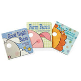 Melissa & Doug Fun Faces Mask Books 3-Pack (12-Page Interactive Board Books with Eye Holes)