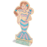 Melissa & Doug Mermaid Set Decorate-Your-Own Kit + FREE Scratch Art Mini-Pad Bundle