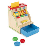 Melissa & Doug Sort & Swipe Toy Cash Register: Classic Toy + Free Scratch Art Mini-Pad Bundle (03378)