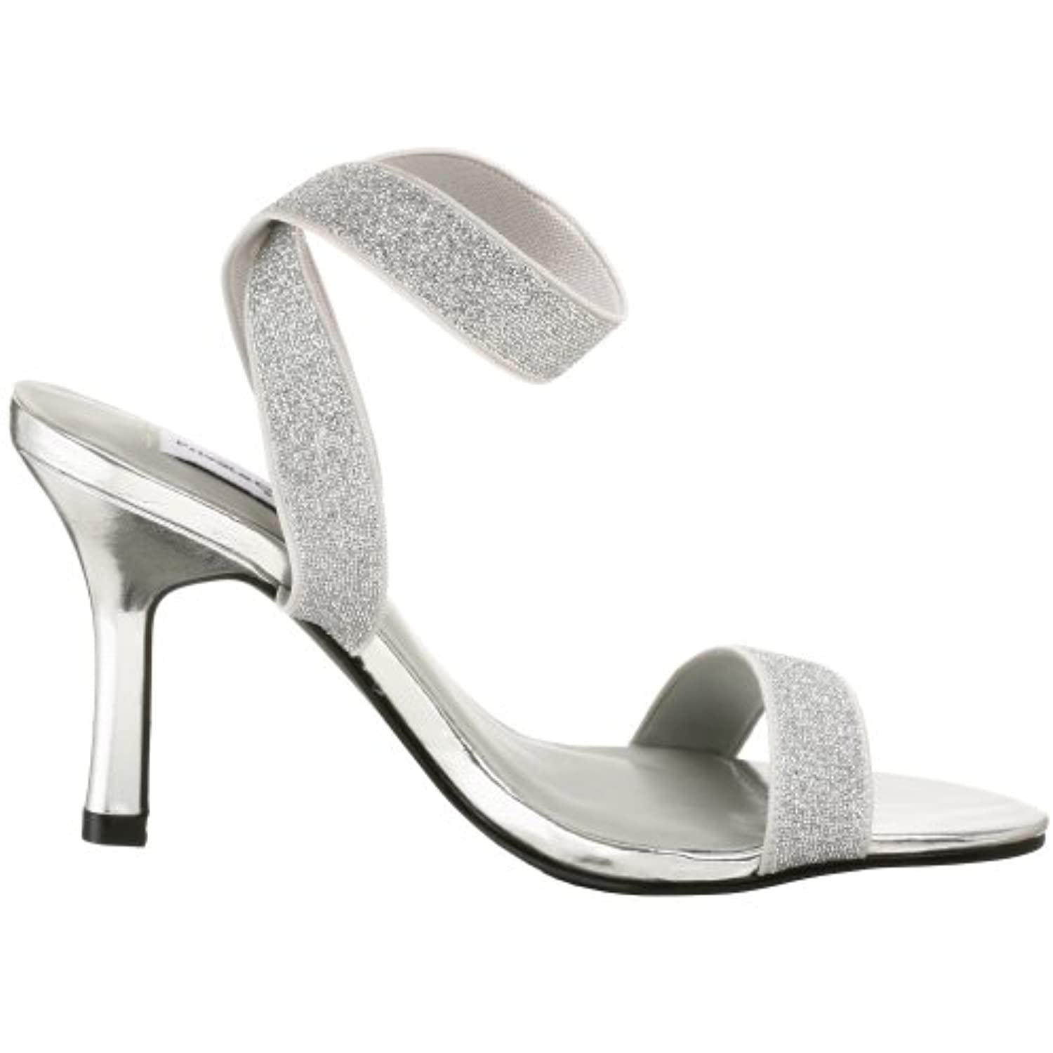 Dyeables Women's Bestbet Sandal,Silver,9 M