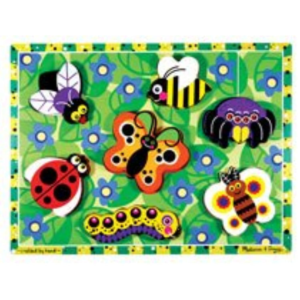 Melissa & Doug Wooden Chunky Puzzles Set - Ocean Animals and Insects