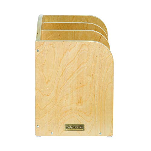 Guidecraft High Desk Organizer - Wooden Tabletop Supply Caddy - Desktop Storage For Stationary, Tools, Office and School Supplies