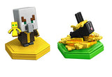 Minecraft Earth Boost Minis Undying Evoker & Snacking Rabbit Figures, Multicolor (GKT44)