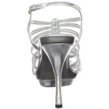 Sizzle by Coloriffics Women's Paradise Platform Sandal,Silver,9.5 M US