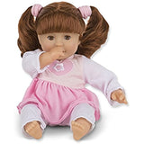 Melissa & Doug Bundle Includes 2 Items Mine to Love Brianna 12-Inch Soft Body Baby Doll with Hair and Outfit Mine to Love Baby Doll Bathtub and Accessories Set (6 pcs)