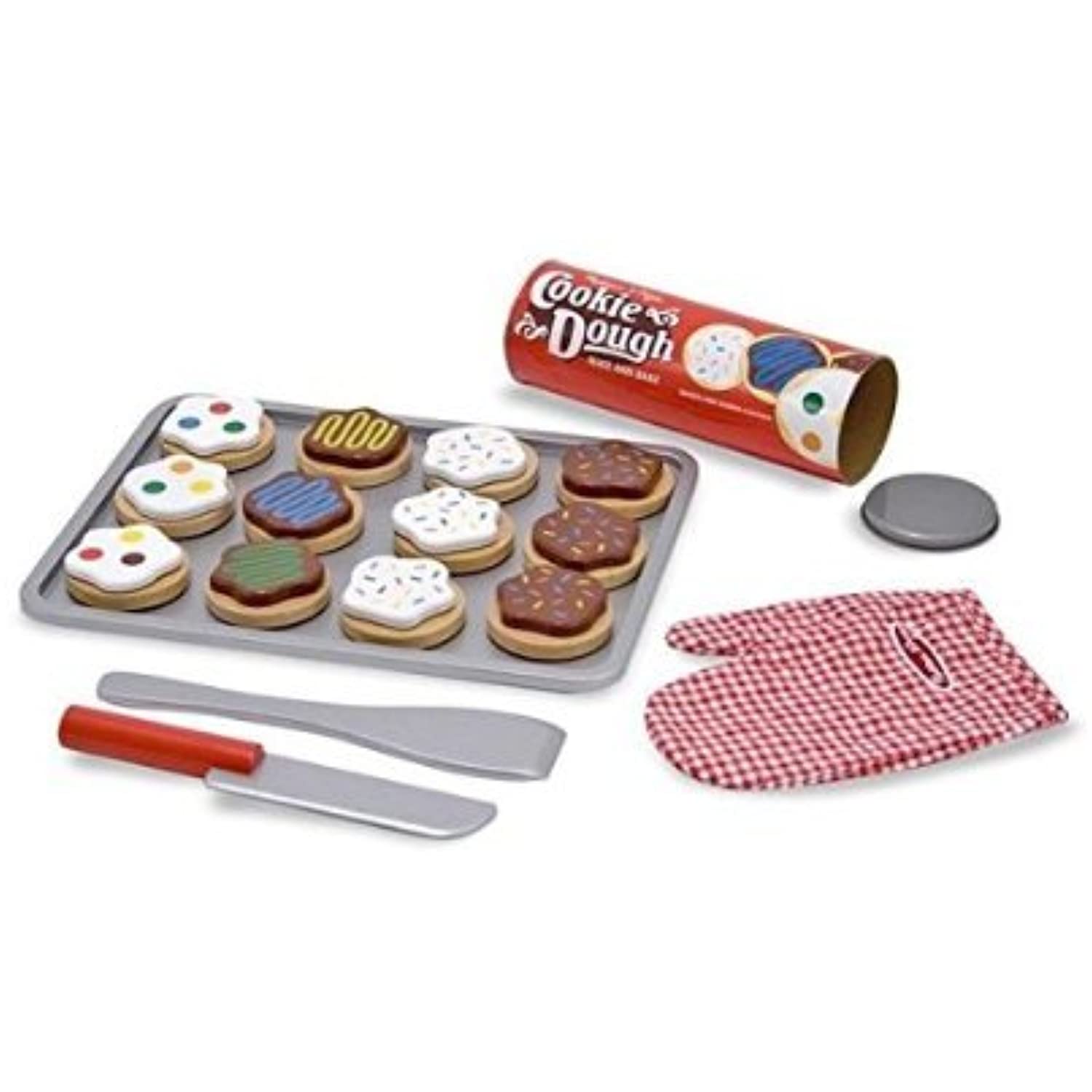 Melissa & Doug Slice & Bake Cookies Set - Play Food Set & 1 Scratch Art Mini-Pad Bundle (04074)