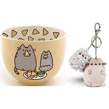 Pusheen Chips Snack Bowl bundle with Pusheen and Stormy Keychain