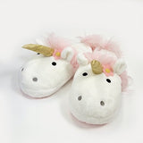 GUND Unicorn Stuffed Animal Plush Slippers, White, One Size