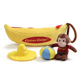 GUND Curious George Banana Sensory Skills Stuffed Animal Plush Playset (4 Piece)