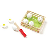 Melissa & Doug Slice & Sort Wooden Eggs: Play Food Set & 1 Scratch Art Mini-Pad Bundle (09301)
