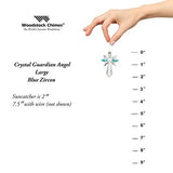 Woodstock Chimes CALBZ Crystal Guardian Angel Suncatcher, Blue Zircon