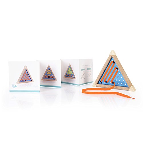 Guidecraft Geo Shape Lacing, Manipulative Preschool Toy