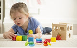 Melissa & Doug Shape Sorting Cube and Rainbow Stacker Combo