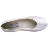 Touch Ups Women's Shirley Pump,White,7.5 XW