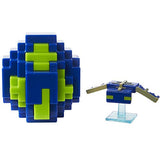 Bundle of 2 - Minecraft Spawn Egg Mini Figure |Green Creeper + Blu/Green Phantom