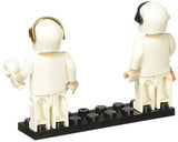 Bundle of 2 |Brictek Mini-Figurines (2 pcs Racing & 2 pcs Astronaut Space Sets)