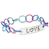 Melissa & Doug Color Link Bracelets: Jewelry Made Easy Series & 1 Scratch Art Mini-Pad Bundle (09472)