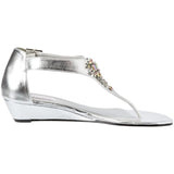 Dyeables Women's Cleo Sandal,Silver Metallic,5 B US