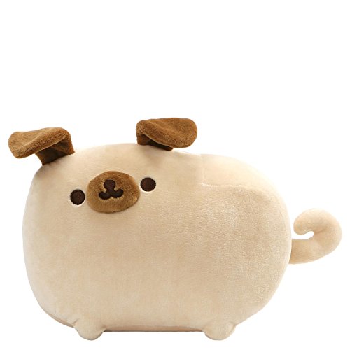 GUND Pusheen Pugsheen Stuffed Plush Dog with Poseable Ears, Tan, 9.5"