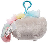 GUND Pusheenicorn Pusheen Unicorn Cat Plush Stuffed Animal Backpack Clip, Gray, 4.5"