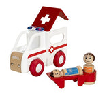 Brio World - 30381 My Home Town Light & Sound Ambulance | 4Piece Toy for Kids Ages 18 Months & Up, 63038100