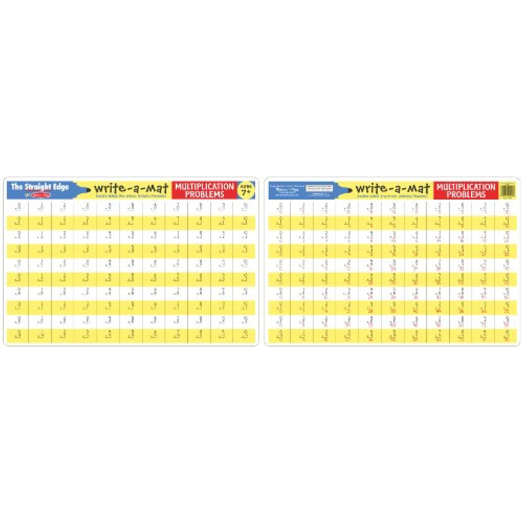 Multiplication Problems Write-A-Mat (Bundle Of 6)