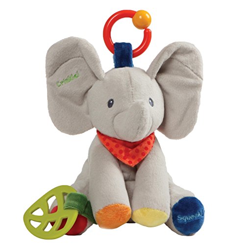 Baby GUND Flappy the Elephant Activity Toy for Educational Play Stuffed Plush, 8.5
