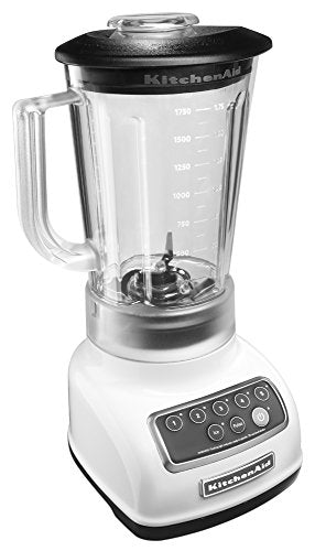KitchenAid KSB1570WH 5-Speed Blender with 56-Ounce BPA-Free Pitcher - White