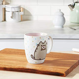 Pusheen by Our Name is Mud Donut Stoneware Coffee Mug, Pink, 12 oz.
