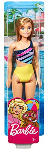 Barbie Doll, Blonde, Wearing Swimsuit, for Kids 3 to 7 Years Old