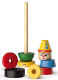 BRIO Infant & Toddler 30120 - Stacking Clown - 9 Piece Wood Stacking Toy for Kids Ages 1 and Up