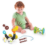 Push Pull Along Toy for Baby, Duck Whistles As Toddlers Pull It With Bead Coaster Developmental Toys For Ages 1-3 Years