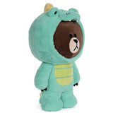 GUND LINE Friends Dino Brown Dinosaur Bear Plush Stuffed Animal, 12"