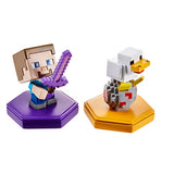 Minecraft Earth Boost Mini Figure 2-Pack, NFC Chip Enabled for Play with Minecraft Earth Augmented Reality Mobile Device Game, Toys for Girls and Boys Age 6 and Up