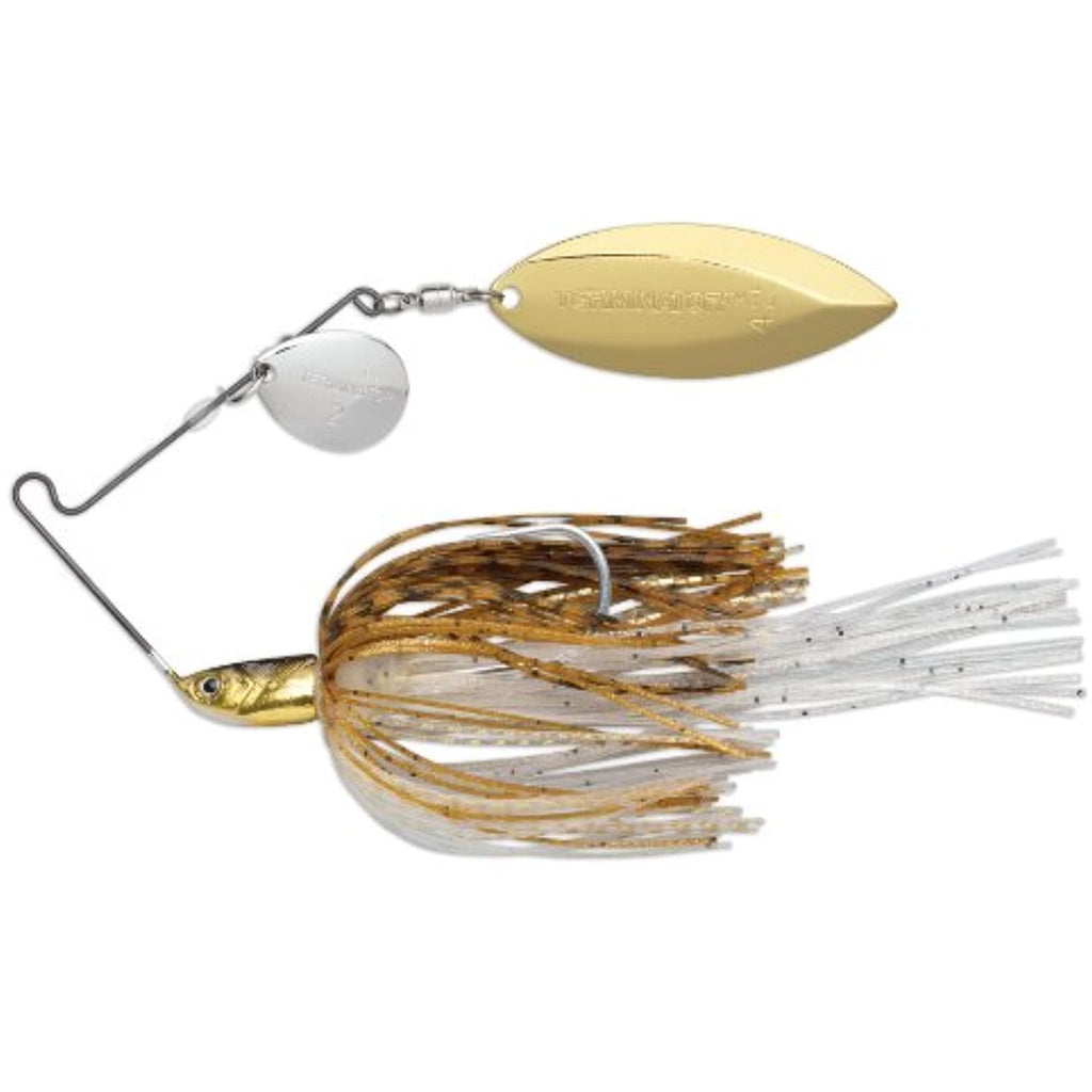Terminator T1 Spinnerbait-Colorado/Willow, Nickel/Gold Blade (Gold Shiner, 3/8-Ounce)
