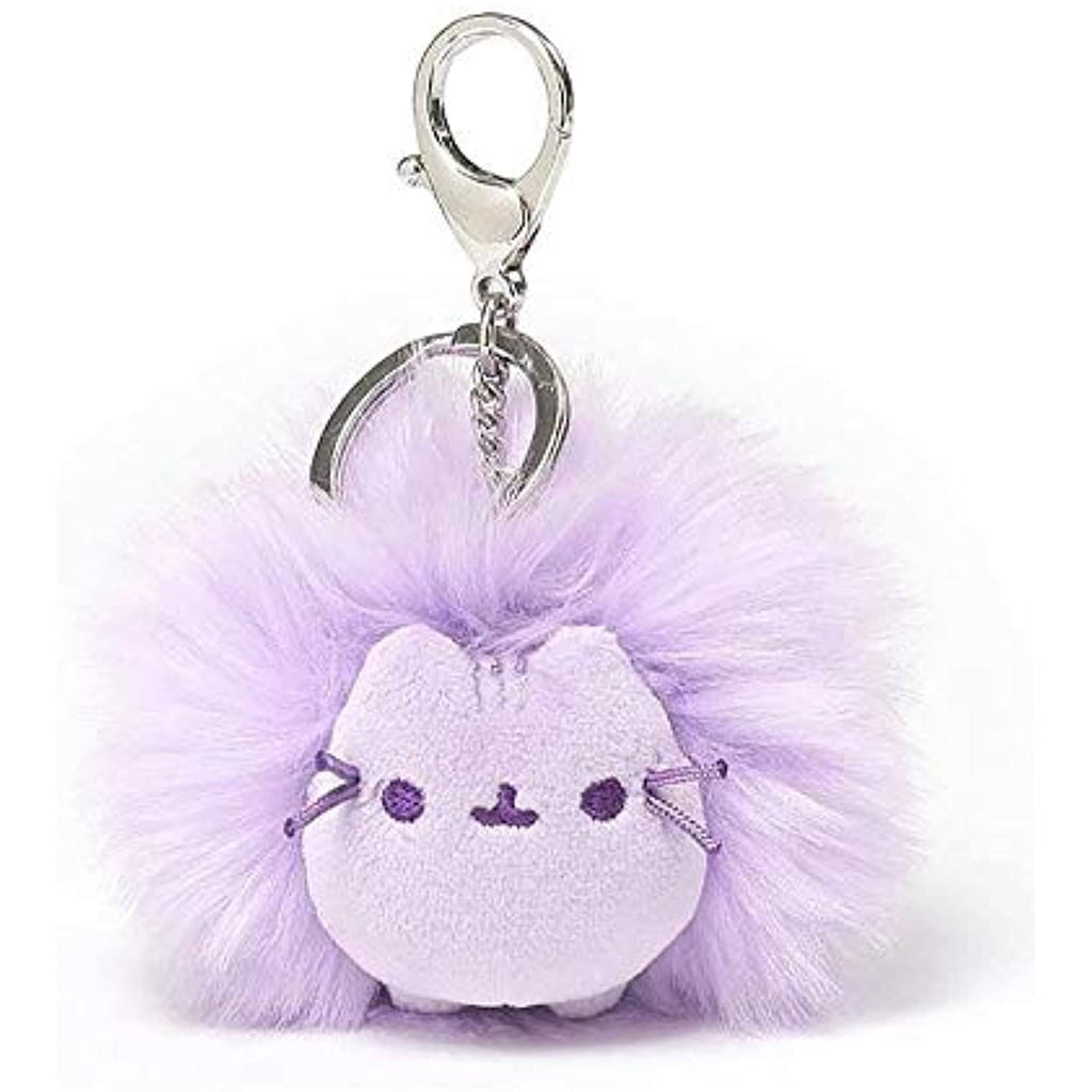 Gund Pusheen 4060000 Poof Pom Lilac Backpack Clip Stuffed Cat Plush