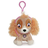 GUND Paw Patrol Skye Backpack Clip Plush Stuffed Animal Dog, Pink, 4"