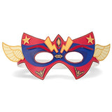 Melissa & Doug Superhero Masks and Cuffs - Simply Crafty Series & 1 Scratch Art Mini-Pad Bundle (09477)